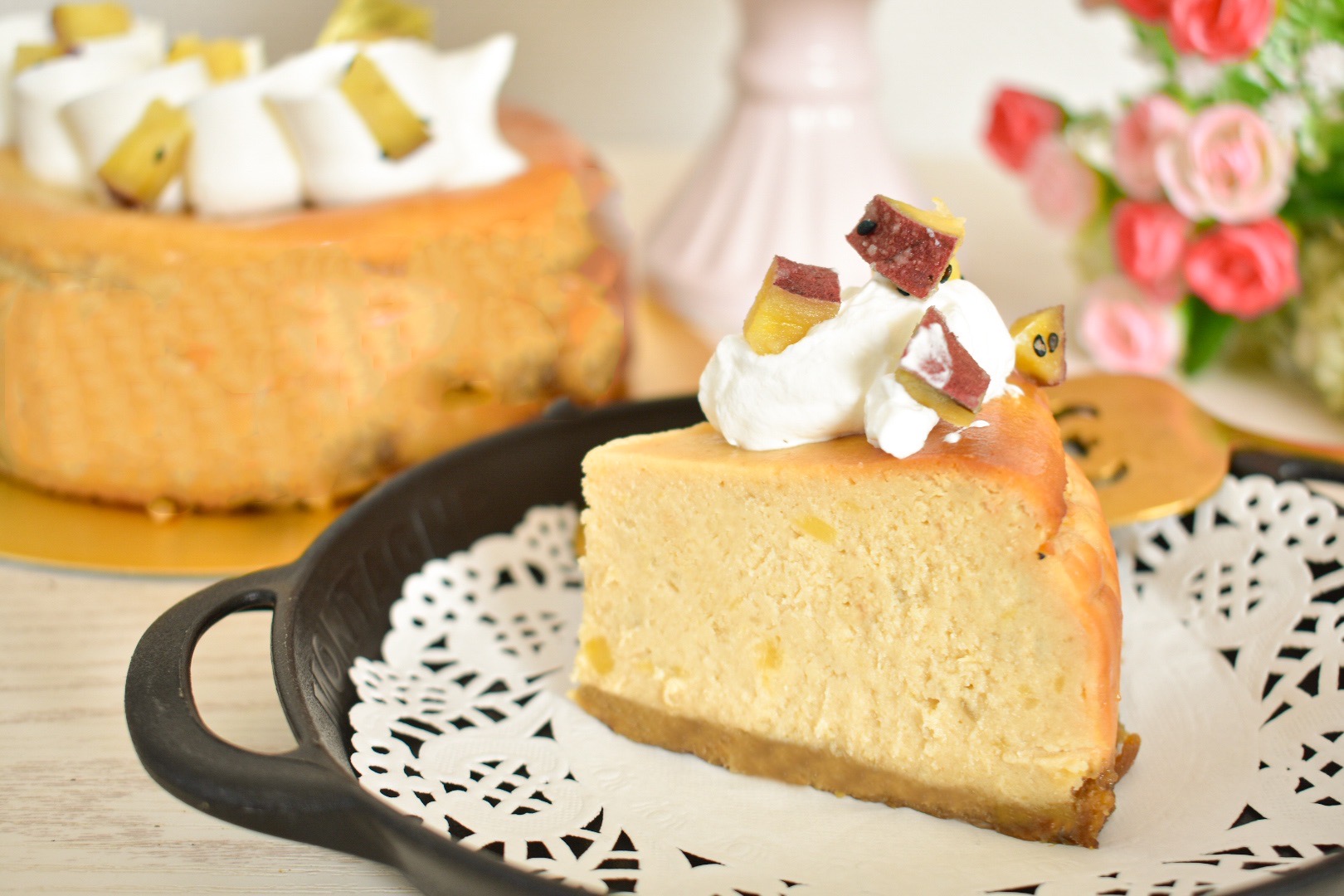 HMで簡単!『炊飯器deさつまいものチーズケーキ』の作り方 - てぬキッチン