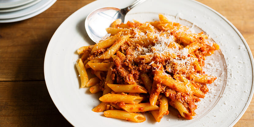 茹で時間不要カンタン‼︎‼︎ボロネーゼペンネ★