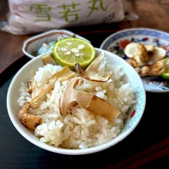 松茸ご飯 レシピ 白だしTikTok