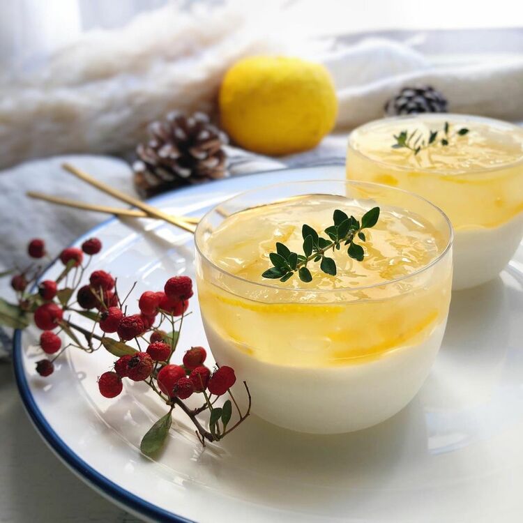 極上の味♡ゆずのレアチーズケーキ