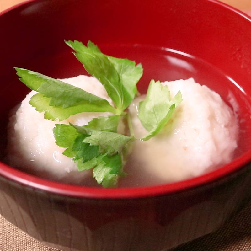 お麩のお吸い物 だしがじゅわっと広がる♪