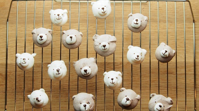 プードルのメレンゲクッキーのレシピ