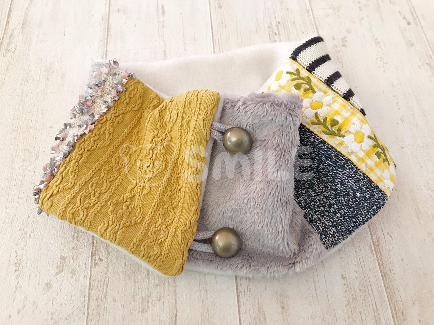 BGNブルーグレーノルディック柄手作りハンドメイドネックウォーマーYahoo!フリマ 旧PayPayフリマ