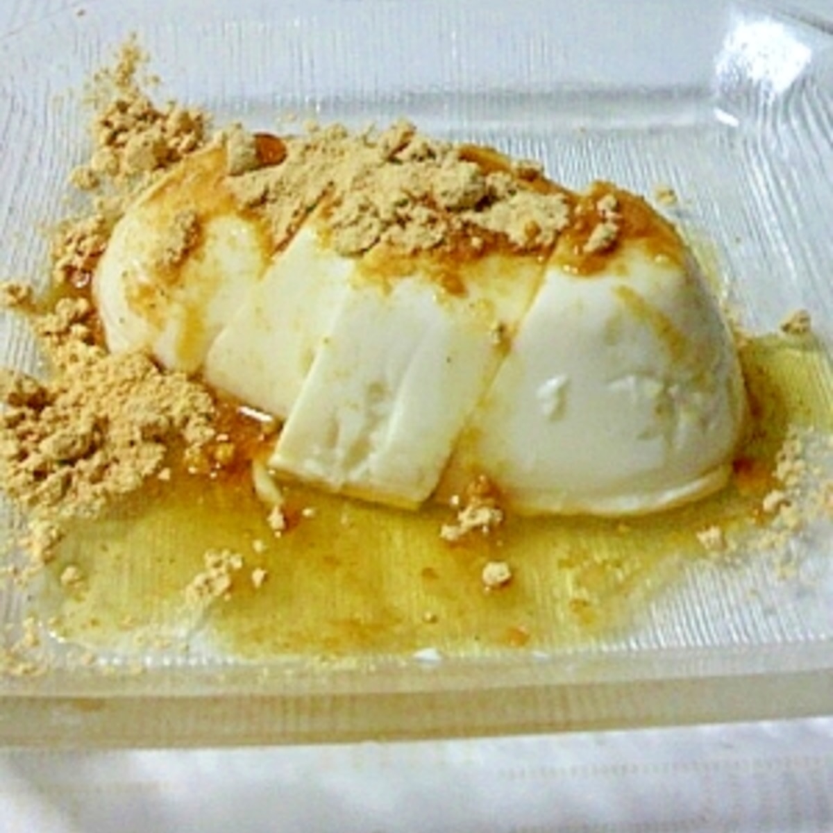 公式レシピ 「ケンちゃん豆腐」にメープルシロップをかけて食べてみたロケットニュース24