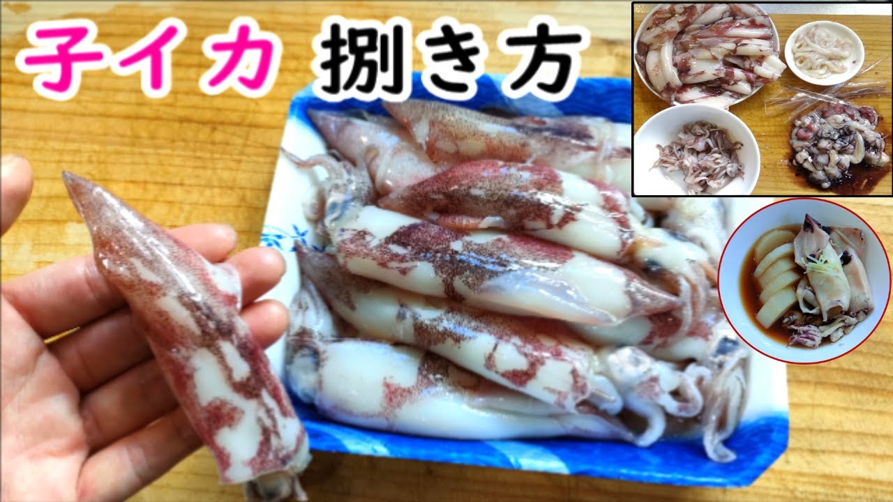 酒の肴に 子持ちヤリイカ捌き方・煮付けの作り方