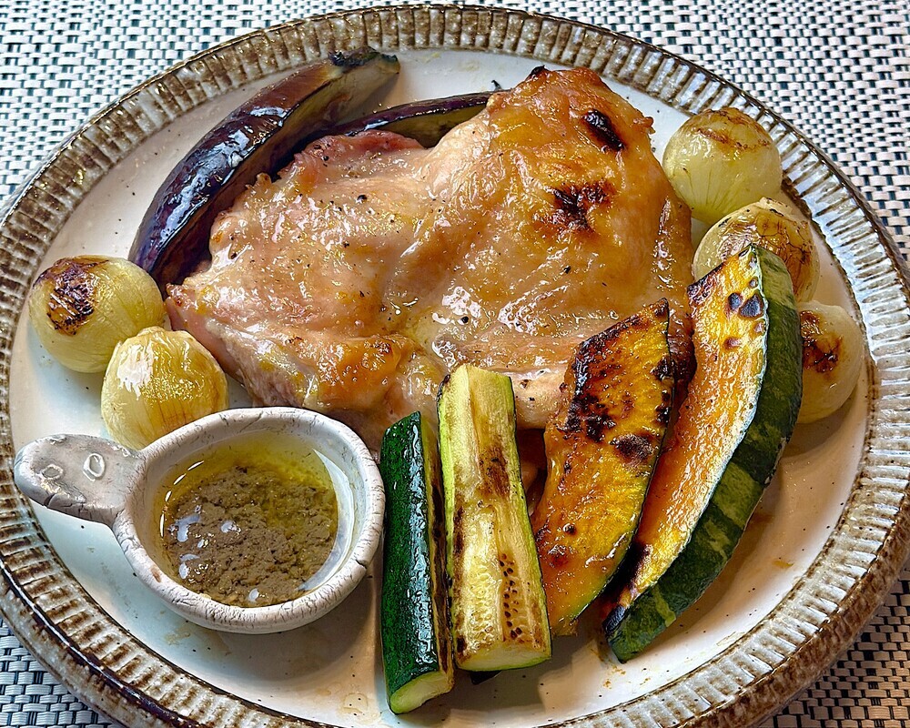 パリパリのチキンソテー！マスタードソース