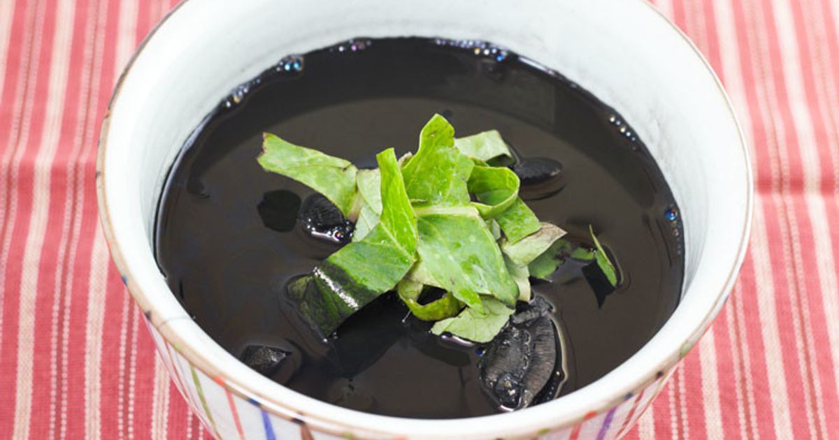 沖縄の郷土料理、真っ黒！イカスミ汁初体験@牧志公設市場 - わたしの歩き方～お散歩日記