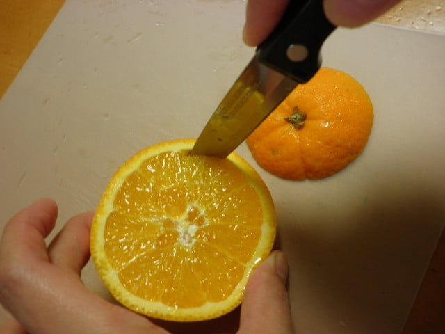 オレンジ 食べやすい切り方TikTok