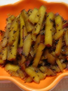 子どもが喜ぶ‼️さつまいものバター醤油きんぴら☆