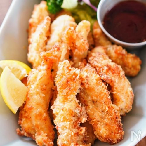 鶏胸肉のカリカリスティックフライ