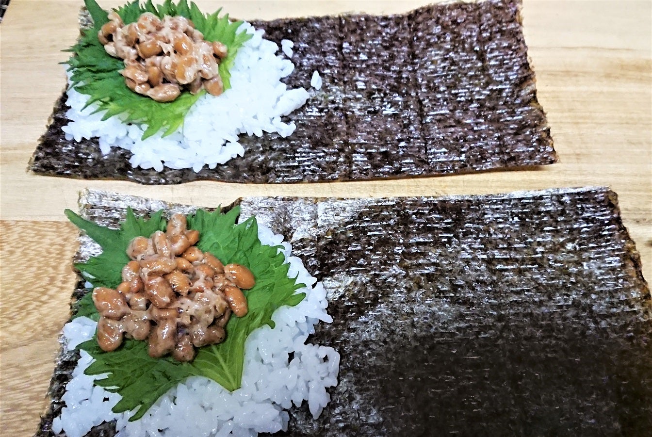 納豆スパイシー手巻き寿司