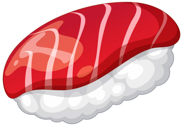 アジアの伝統的な食べ物のイラストマグロ寿司イラスト画像とPNGフリー素材透過の無料ダウンロード - Pngtree