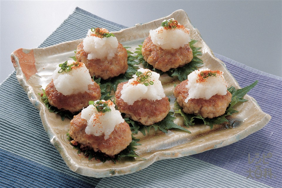 豚ひき肉のつくねです☆甘辛味でふっくらやわやわ~♪