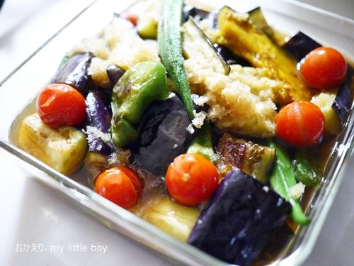 夏野菜の焼き浸し