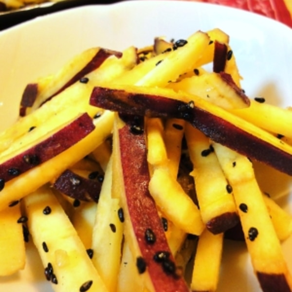 さつまいもの塩バターきんぴら作り置きお弁当簡単節約時短やみつき副菜: 作り置き＆スピードおかず de おうちバル〜yuu's stylish bar〜 Powered by ライブドアブログ