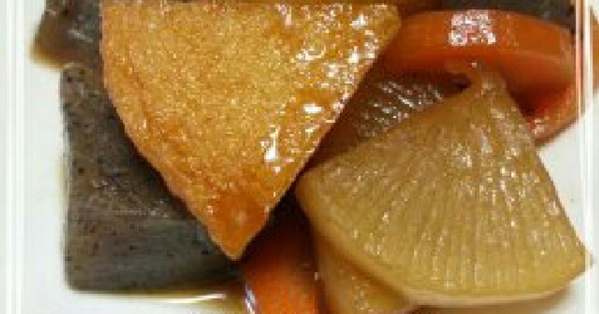 大根と人参とさつま揚げのたいたん 煮物