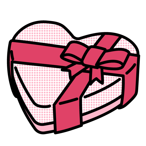 バレンタインチョコ：イラスト無料