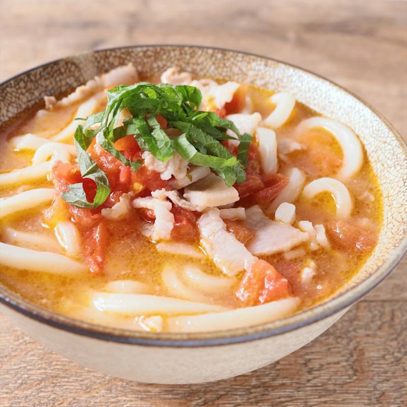 冷たいトマトだしうどん