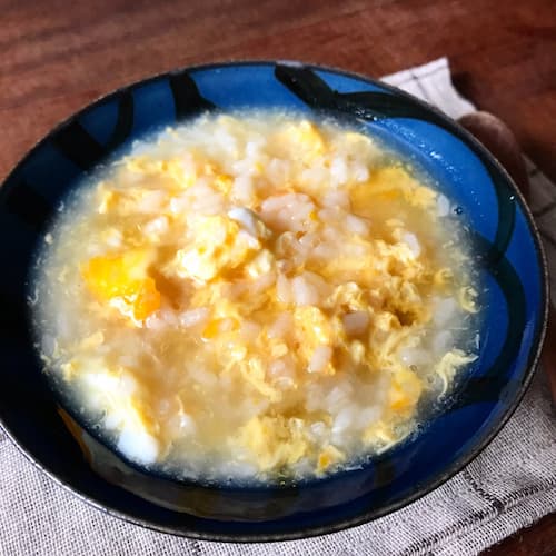 レンジで 中華風たまご雑炊