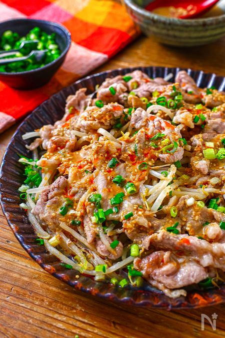 『豚バラもやしの重ね焼き』包丁いらず＆放置で完成♪