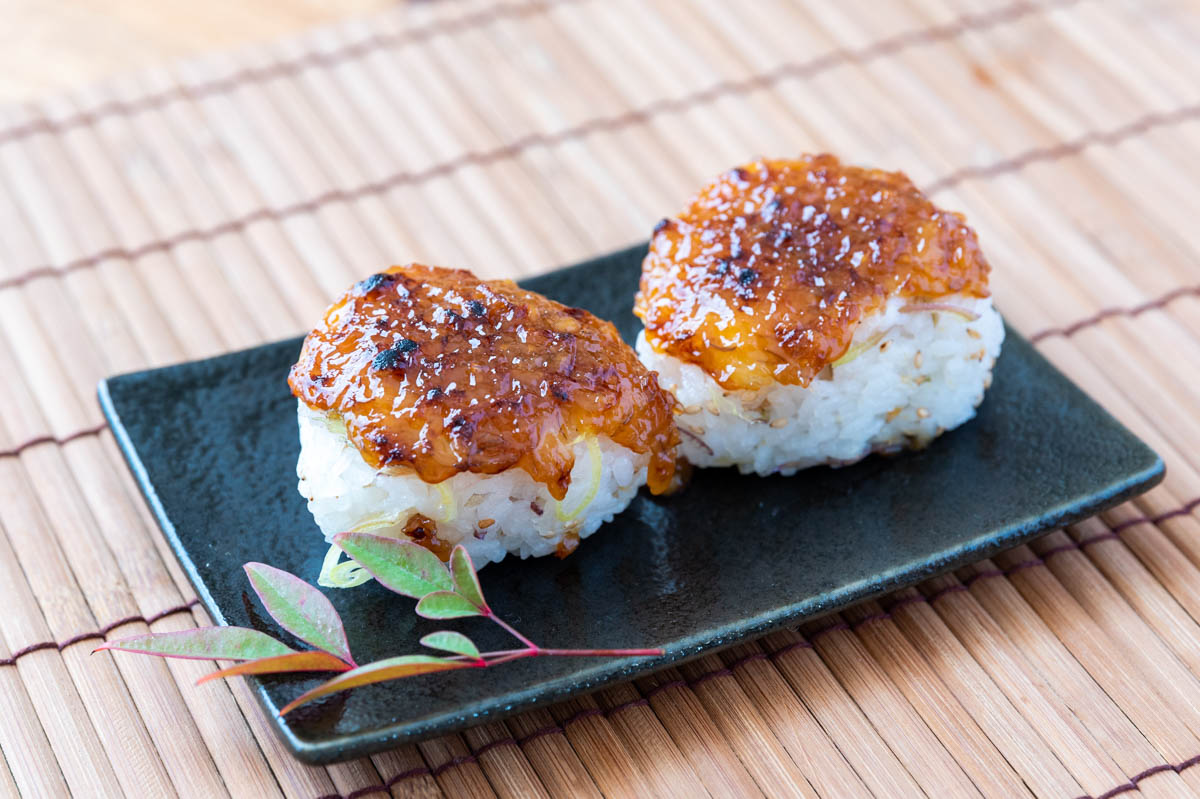 大葉ごはんのゴマ味噌焼きおにぎり