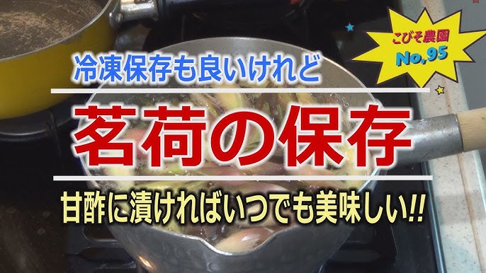ミョウガ仕事 大量消費と長期保存方法 - 空と花の色