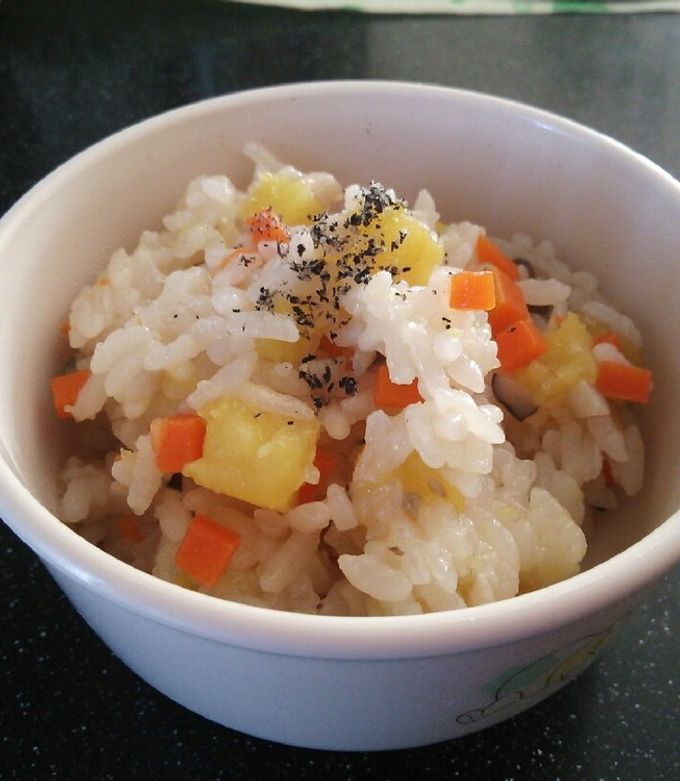 離乳食さつまいもペースト さつまいも煮 さつまいもがゆ