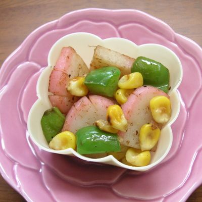 ♡♡かまぼことピーマンのマヨポン和え♡♡