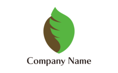 ハートと葉っぱのロゴマーク