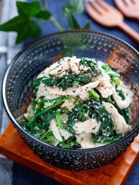 ★冷凍のほうれん草でも簡単にできちゃう‼お弁当にも彩で。ほうれん草と卵の炒めナムル★