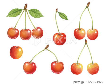 さくらんぼの壁紙のイラスト シームレス イラスト素材964625- フォトライブラリ