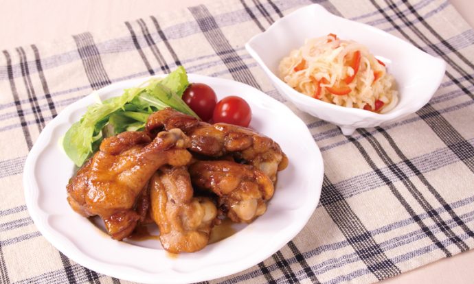 ワンパン10分! 鶏手羽元の照り焼き 甘辛ジューシー♩