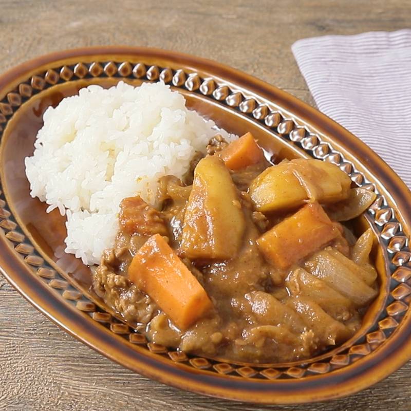 フレッシュトマトで無水カレ