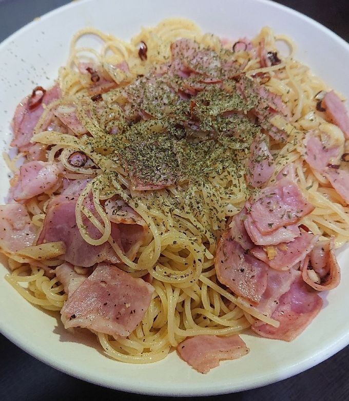 にんにくチューブで簡単ペペロンチーノ