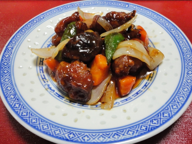 『これが私の家酢豚』あえての豚こま肉を使って油で揚げずにお店に負けない位美味しい酢豚を作りました