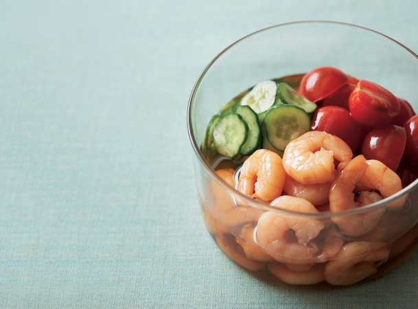 トマトときゅうりのしそマリネ作り置き さっぱり