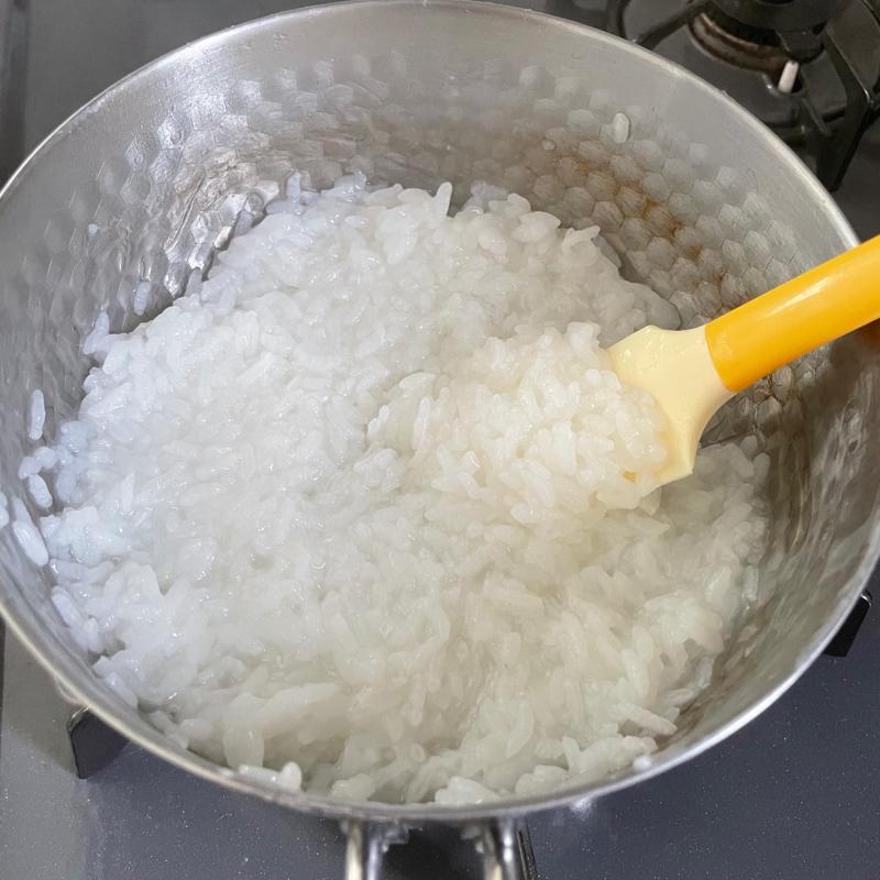 鍋でお米から作る 軟飯