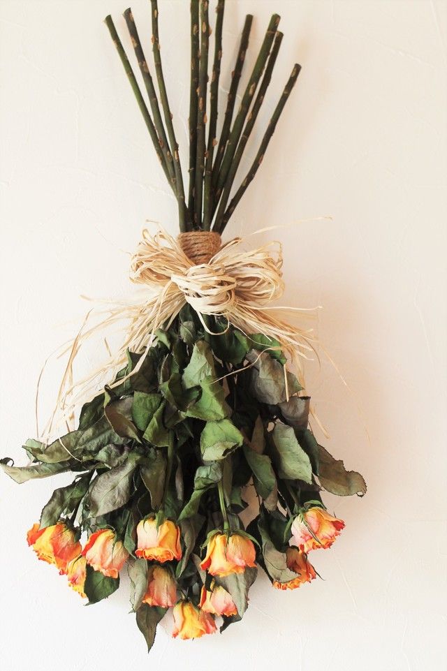 ツルバラのリースの作り方* : ドライフラワー*花遊び*