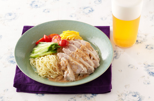 バンバンジー風サラダうどんシマダヤ株式会社