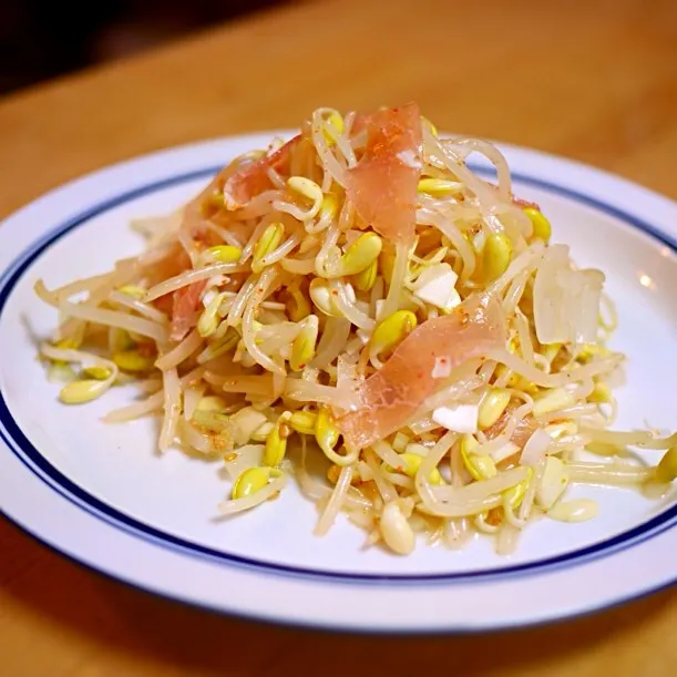 もやしとハムのナムルサラダ 時短・簡単・節約