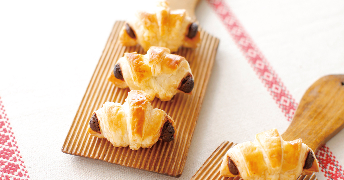 材料3つ・冷凍パイシートでできるクロワッサン