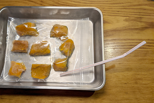 冷凍かぼちゃで簡単煮物