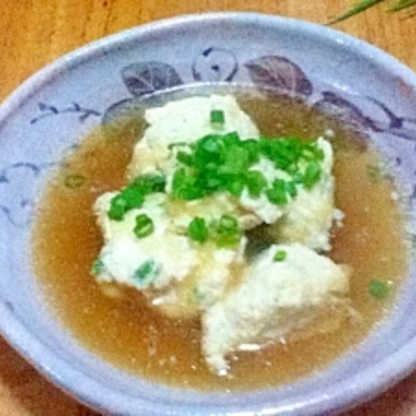 レシピ レンチン1回！ふわふわ豆腐鶏団子おかえりご覧いただきありがとうございます