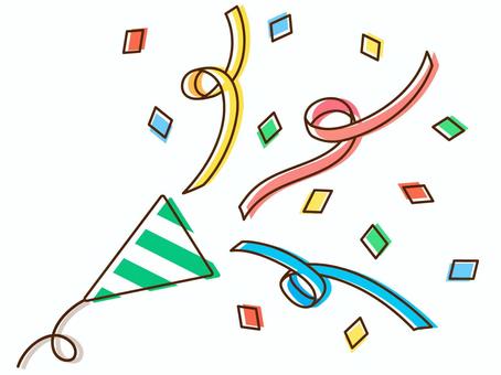 可愛いイラスト無料クラッカー − free illustration crackerイラストダウンロード