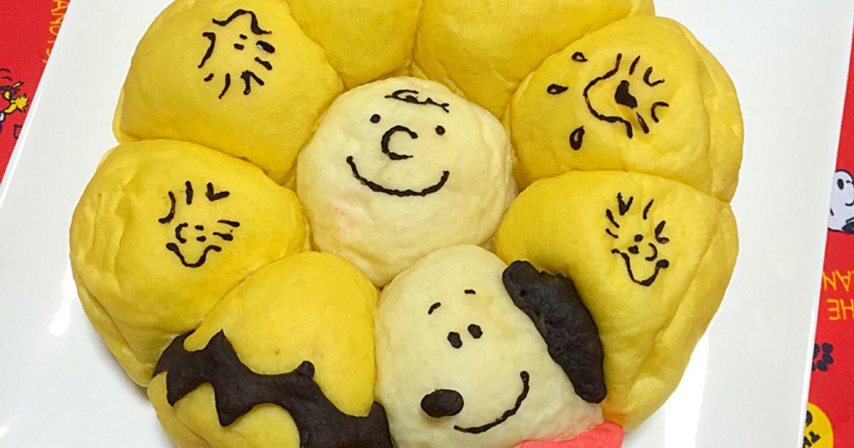 捏ねずにレンジ発酵de簡単時短♡スヌーピーのちぎりパン♡とGRANNY SMITH♪Keep Smiling♪ 〜noripetit life〜おうちごはんと日々の事