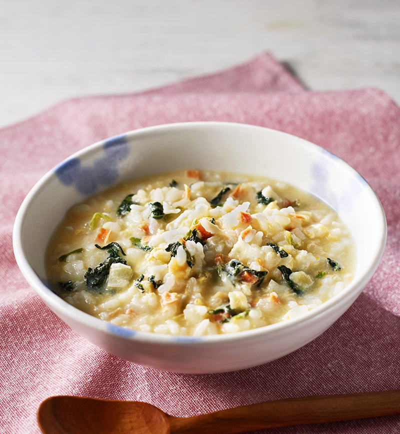 白だしで簡単！たまご雑炊