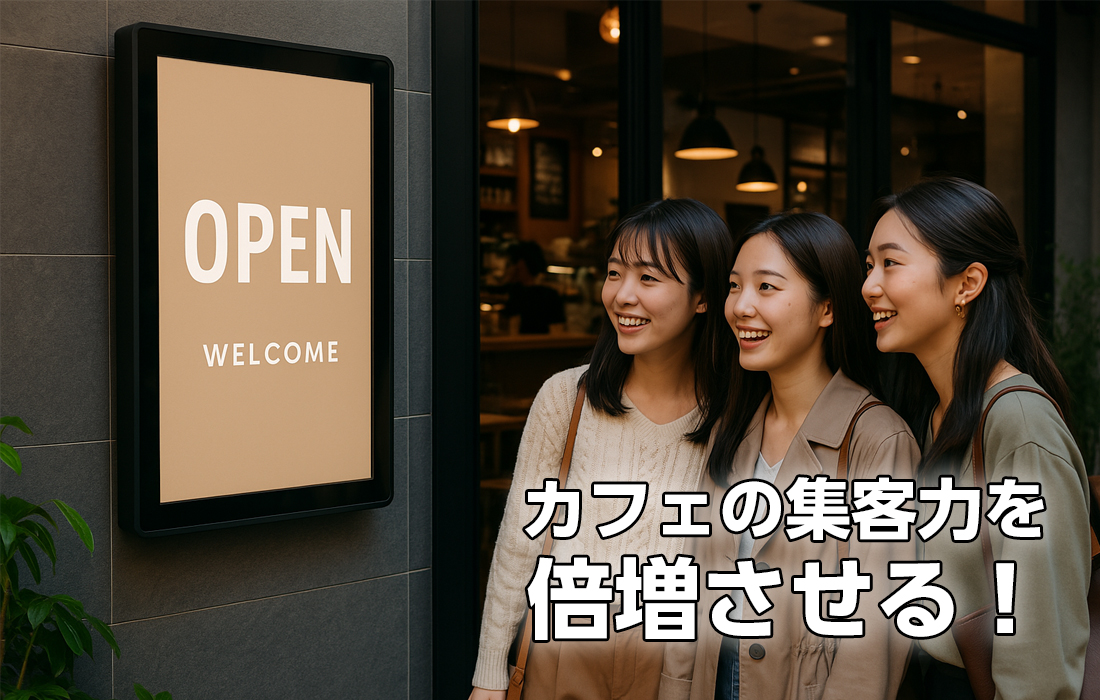 トランジットカフェ那覇空港店 様 ご導入事例デジタルサイネージのことなら専門会社のアメイジングポケットへ