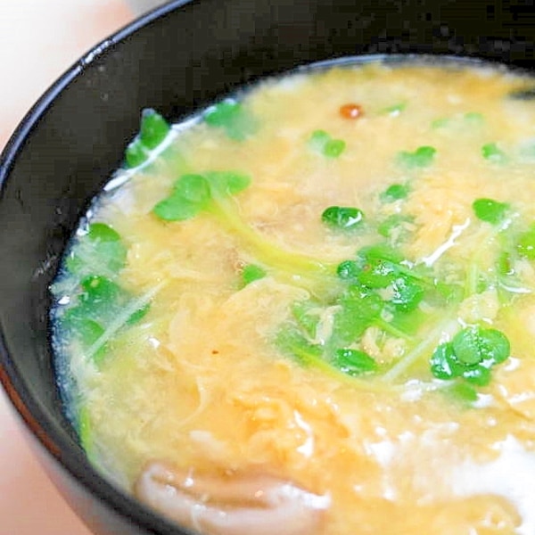 かいわれ大根の味噌汁