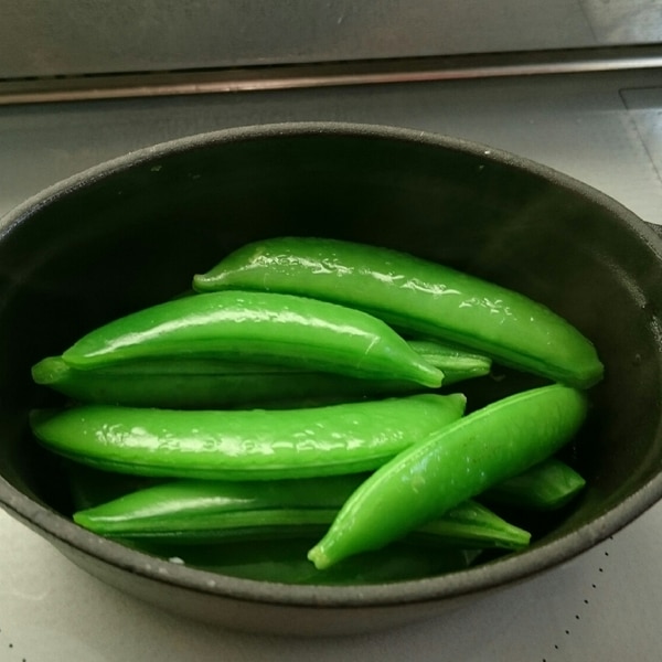 スナップエンドウのお姿料理家BLOG野の花の暮らしfromふくい