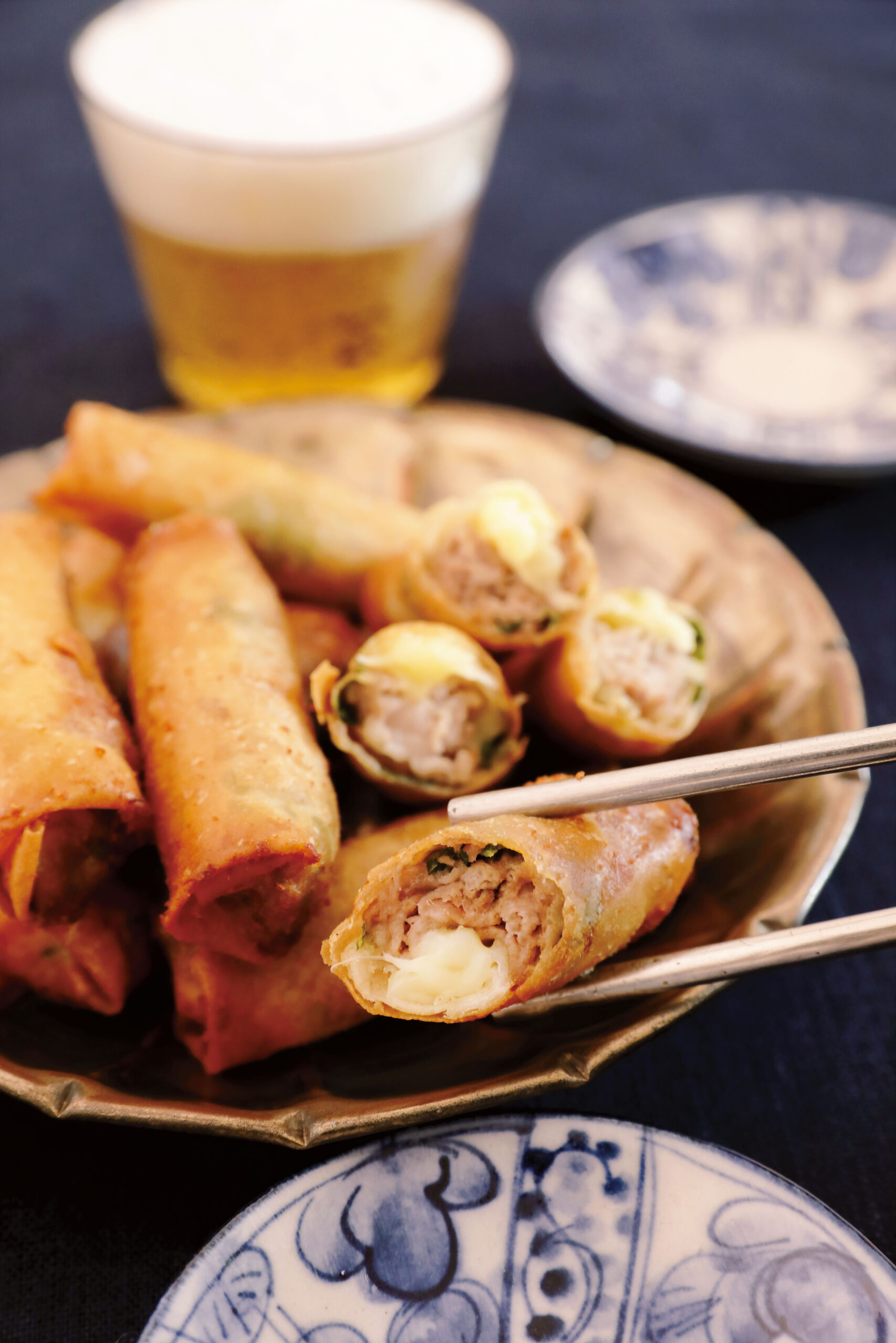 ☆ 豚バラチーズ春巻き＆並べヤッコ☆ダーリンのつま ダーリンの胃ぶくろ喜ぶ毎日料理